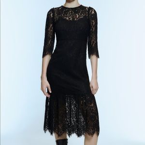 Zara lace midi dress